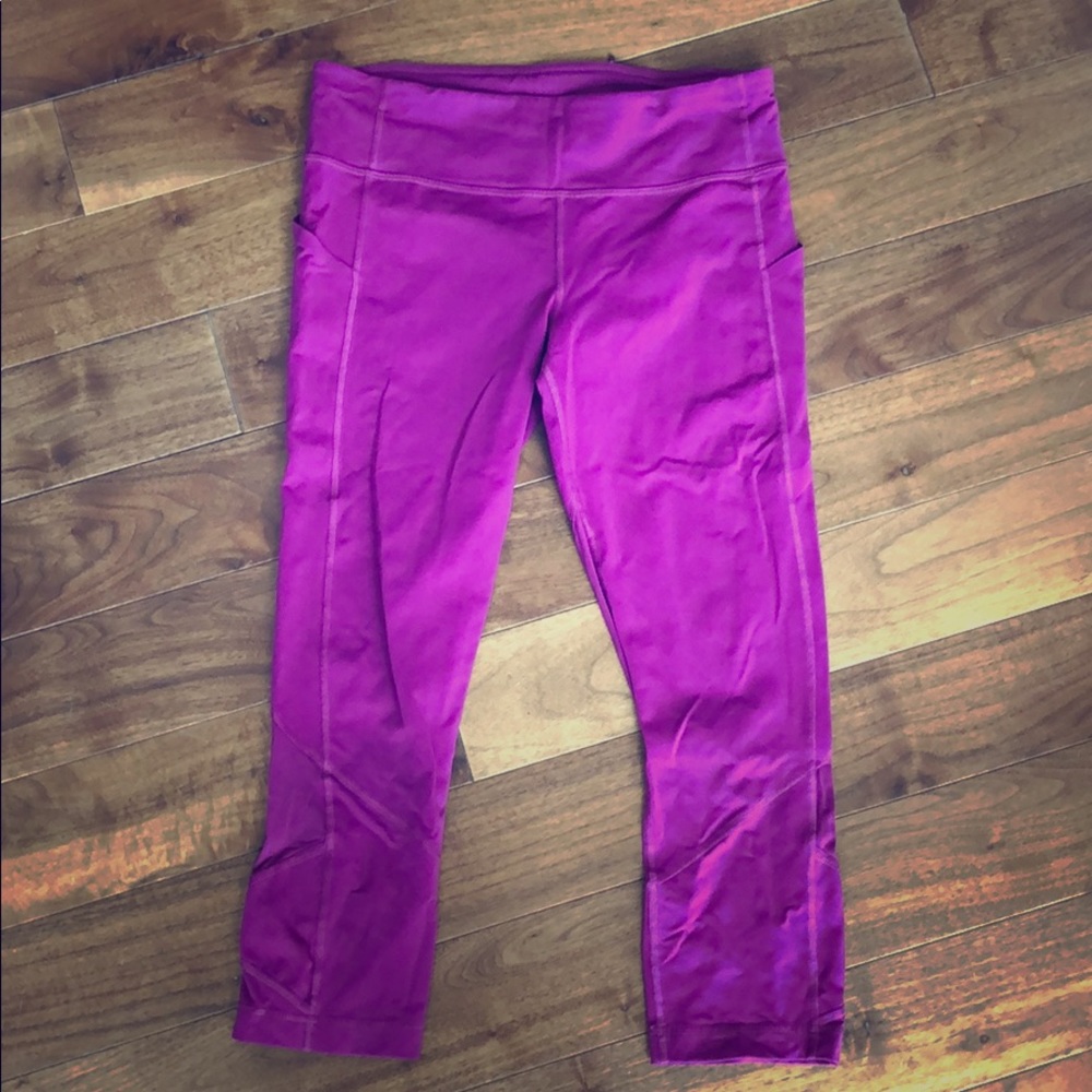 Fuschia Lululemon Capris